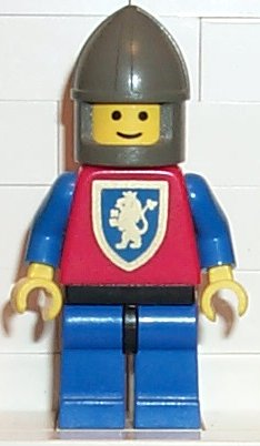 LEGO cas113 Rytíř, Crusader Lion - Blue Legs with Black Hips