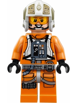 LEGO sw0932 Rebel Pilot Y-wing (Jon "Dutch" Vander, Gold Leader) - Printed Legs