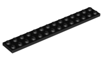 LEGO 91988 Black Plate 2 x 14