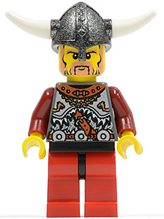 LEGO vik034 Viking Red Chess Pawn