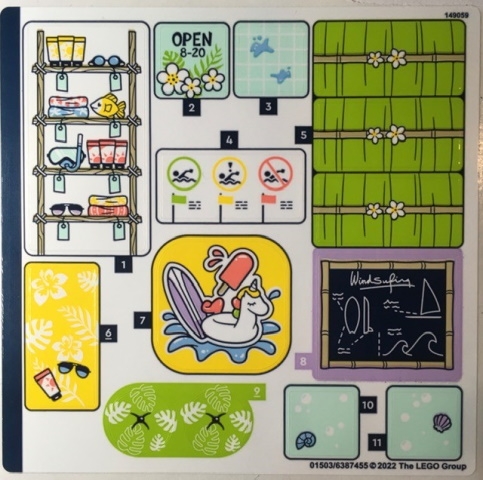 LEGO 41710stk01 Samolepky, Sticker Sheet for Set 41710
