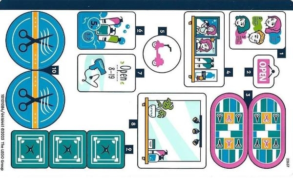 LEGO 41743stk01 Samolepky, Sticker Sheet for Set 41743