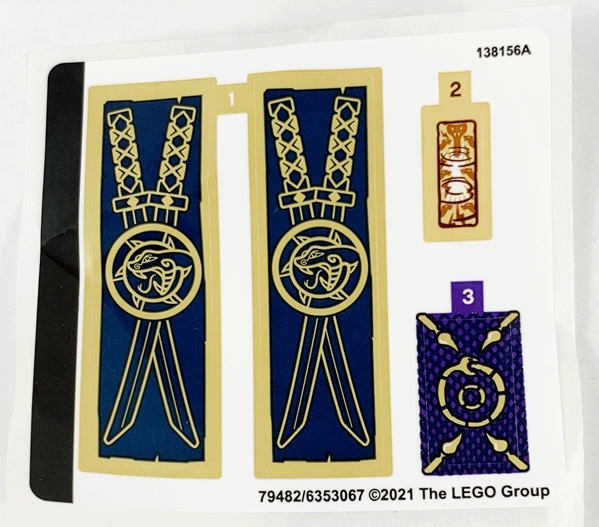 LEGO 71735stk01 Samolepky, Sticker Sheet for Set 71735