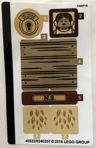 LEGO 75952stk01 Samolepky, Sticker Sheet for Set 75952