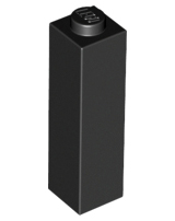 LEGO 14716 - Black Brick 1 x 1 x 3