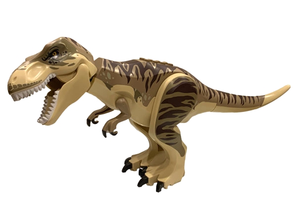 LEGO trex10 Dinosaur Tyrannosaurus Rex with Dark Tan Back and Dark Brown Markings