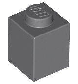 LEGO 3005 - Dark Bluish Gray Brick 1 x 1
