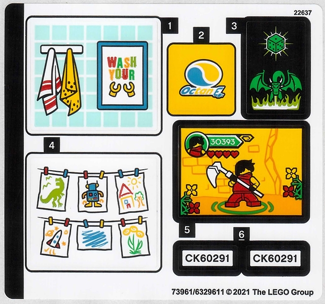 LEGO 60291stk01 - Samolepky, Sticker Sheet for Set 60291