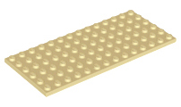 LEGO 3456 - Tan Plate 6 x 14