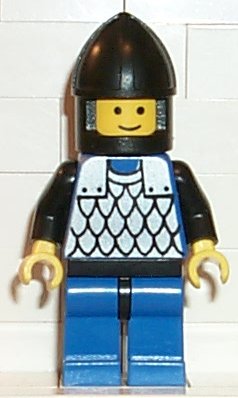 LEGO cas141 Rytíř, Scale Mail - Blue