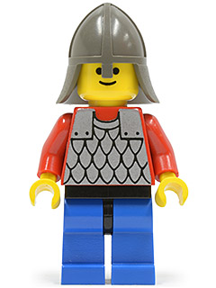 LEGO cas155 Rytíř, Scale Mail - Red 