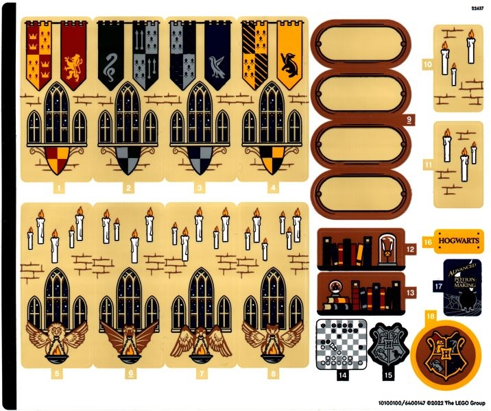 LEGO 76399stk01 Sticker Sheet for Set 76399