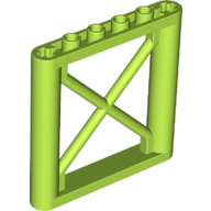 LEGO 64448 - Lime Support 1 x 6 x 5 Girder Rectangular
