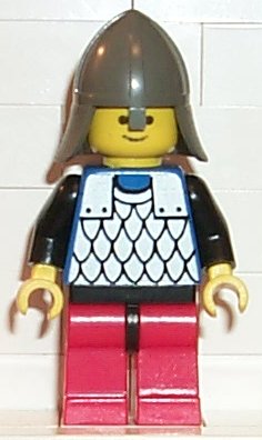 LEGO cas144 Rytíř, Scale Mail- Blue