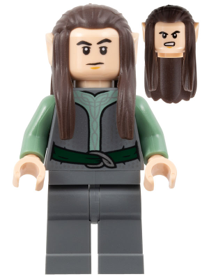 LEGO lor122 Rivendell Elf - Male, Dark Bluish Gray Shirt and Legs