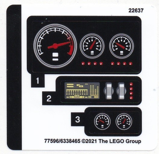 LEGO 42127stk01- Samolepky