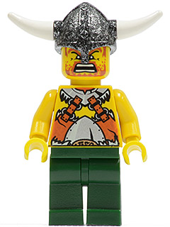 LEGO vik017 Viking Warrior 6a - Dark Green Hips and Legs