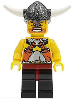 LEGO vik006 Viking Warrior 6b - Dark Red Hips and Black Legs