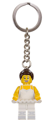 LEGO 853667 Collectible Minifigures Ballerina Key Chain