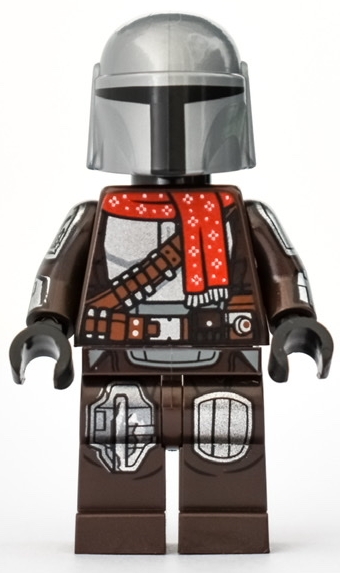 LEGO sw1170 The Mandalorian / Din Djarin / 'Mando' - Red Christmas Scarf
