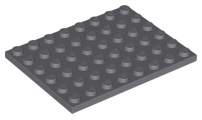 LEGO 3036 - Dark Bluish Gray Plate 6 x 8