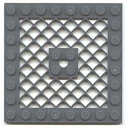 LEGO 4151b Šedá Plate, Modified 8 x 8