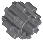 LEGO 10928 Tmavě šedý Technic, Gear 8 Tooth with Dual Face