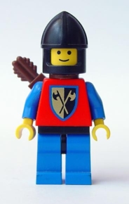 LEGO cas288 - Rytíř, Crusader Axe - Blue Legs