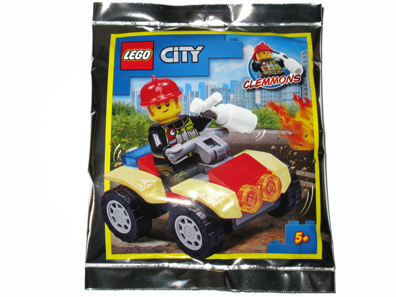 LEGO 952009-1 Clemmons Fireman with Fire Quad foil pack