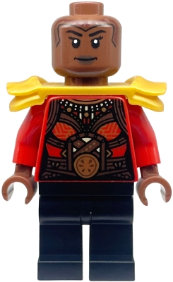LEGO sh0870 Okoye - Red Top, Shoulder Armor