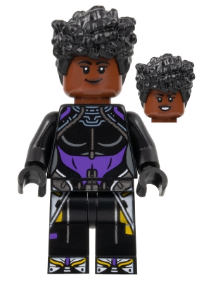 LEGO sh0843 Shuri - Black and Dark Purple Top