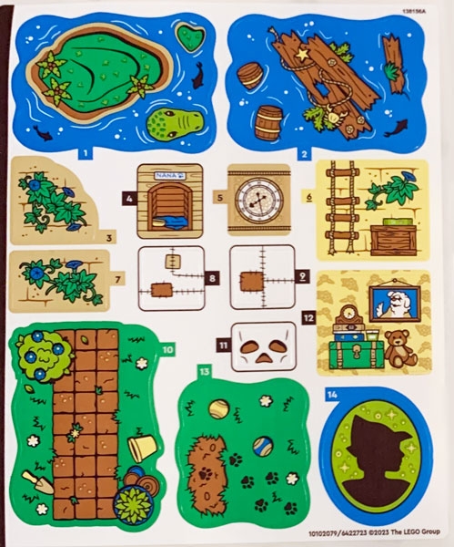 LEGO 43220stk01 Samolepky, Sticker Sheet for Set 43220