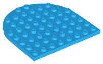 LEGO 41948 - PODLOŽKA, Dark Azure Plate, Round 8 x 8