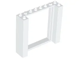 LEGO 80400 - Rám dveří bílý, Door, Frame 2 x 8 x 6