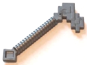 LEGO 3129 Minifigure, Utensil Hoe, Pixelated (Minecraft)