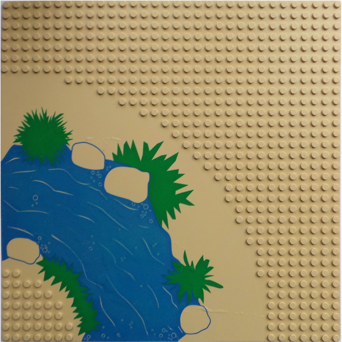 LEGO 2359px1 Podložka béžová s řekou, Baseplate 32 x 32