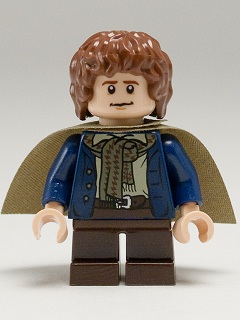 LEGO lor012 Peregrin Took (Pippin) - Olive Green Cape
