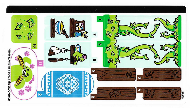 LEGO 71459stk01 Samolepky, Sticker Sheet for Set 71459
