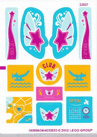 LEGO 3063stk01 Samolepky, Sticker Sheet for Set 3063