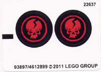 LEGO 2259stk01 Samolepky, Sticker Sheet for Set 2259