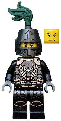 LEGO cas493 Kingdoms - Dragon Knight Scale Mail with Chains, Helmet Closed