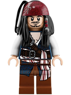 LEGO poc035 Captain Jack Sparrow Filigree Vest