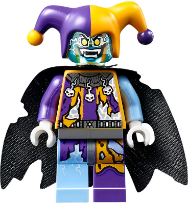 LEGO nex087 Jestro - Bright Light Orange and Dark Purple