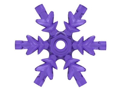 LEGO x789 - Sněhová vločka, Rock 4 x 4 Crystal, Ice Snowflake
