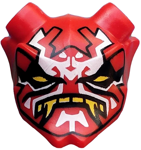 LEGO 35636pb03 Minifigure, Visor Mask Ninjago Oni with Mask of Vengeance Pattern