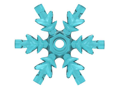 LEGO x789 - Sněhová vločka, Rock 4 x 4 Crystal, Ice Snowflake