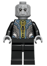 LEGO sh0827 Ebony Maw - Light Bluish Gray Head