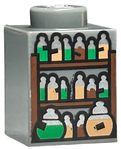 LEGO 3005pb062 Brick 1 x 1 - lektvary