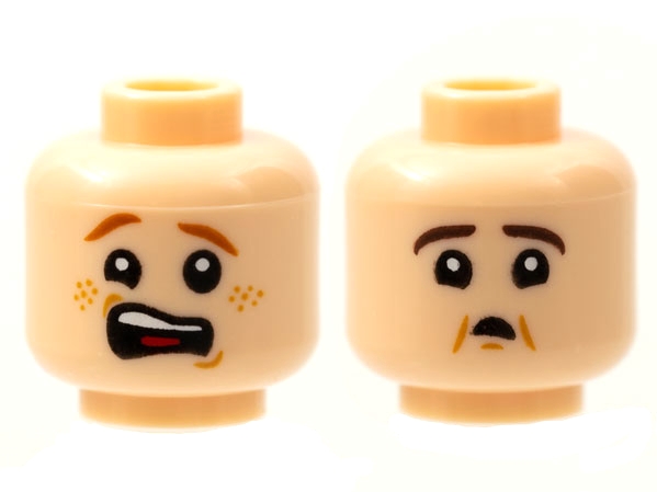 LEGO 3626cpb2809 - Obličej oboustranný
