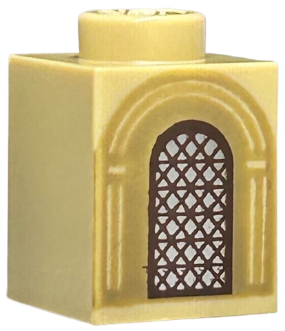 LEGO 3005pb063 Brick 1 x 1 POTISK OKNO